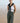 BLACK STRIPED MOSS PANTS